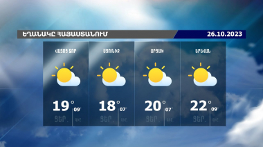 Եղանակի տեսություն. 26.10.2023