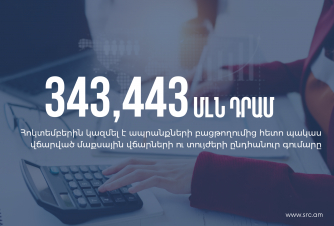 Հոկտեմբերին ապրանքների բացթողումից հետո պակաս վճարված մաքսային վճարների ու տույժերի գումարը կազմել է 343,4 մլն դրամ