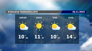 Եղանակի տեսություն. 26.11.2023