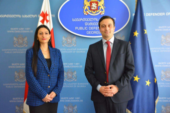 Անահիտ Մանասյանը հանդիպել է Վրաստանի Ժողովրդական պաշտպան Լևան Իոսելիանիի հետ