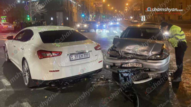 Մաշտոցի պողոտայում բախվել են Maserati-ն ու Opel Astra-ն