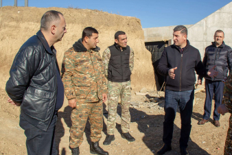 Սանոսյանն այցելել է մարտական հենակետեր