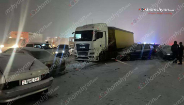 Երևան-Սևան ճանապարհին բախվել է 40-ից ավելի ավտոմեքենա․ կան վիրավորներ