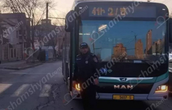 Երևանում 41 համարի ավտոբուսը վրաերթի է ենթարկել հետիոտնին. վերջինին տեղափոխվել են հիվանդանոց