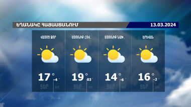 Եղանակի տեսություն. 13.03.2024