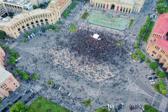 Այսօրվա հանրահավաքը թռչնի թռիչքի բարձրությունից