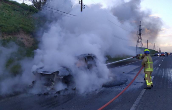 Գեղարքունիքում մեքենա է հրդեհվել