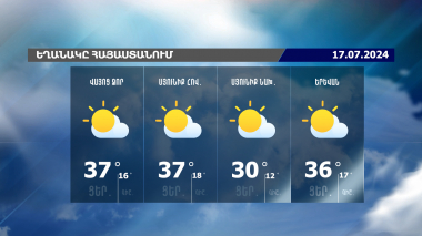 Եղանակի տեսություն. 17.07.2024
