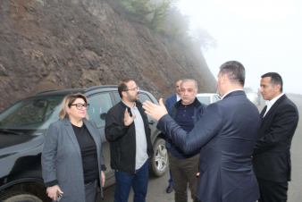 Սանոսյանն ու Իրանի դեսպանը կանգառ են ունեցել Վերին Խոտանանը շրջանցող ճանապարհահատվածում