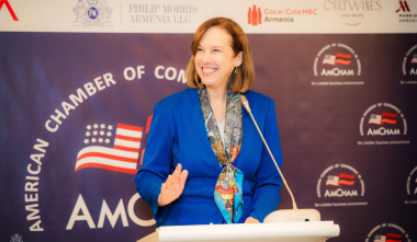 Ուրախ էի ներկա լինել ՀՀ-ում Ամերիկայի առևտրի պալատի խորհրդի ընտրությանը, պատրաստ եմ աշխատել նոր թիմի հետ. դեսպան Քվին