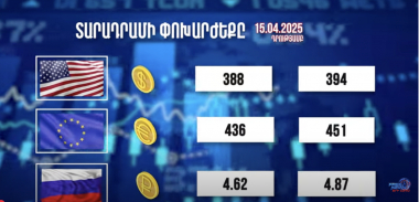 Տարադրամի փոխարժեքը. 15.04.2025