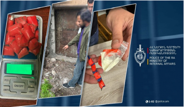 Օտարերկրացին, բացի 5 փաթեթից, ցույց է տվել ևս 15 փաթեթ թմրանյութի տեղերը. Երևանի քրեական ոստիկանների բացահայտումը