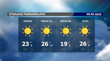 Եղանակի տեսություն. 05.05.2024