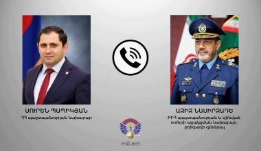 ՀՀ և Իրանի պաշտպանության նախարարները քննարկել են տարածաշրջանային անվտանգության հարցեր