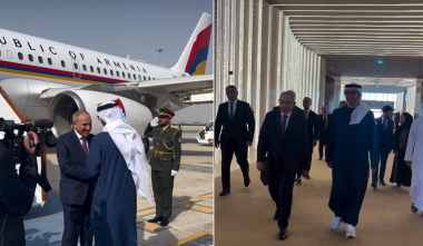 Մեկնարկել է Նիկոլ Փաշինյանի աշխատանքային այցն Արաբական Միացյալ Էմիրություններ