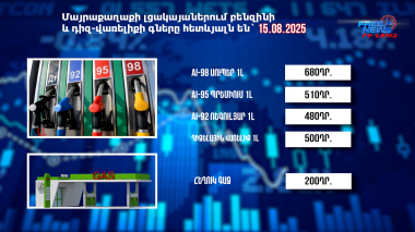Փոխարժեքներ և տնտեսական լուրեր 15.08.2025