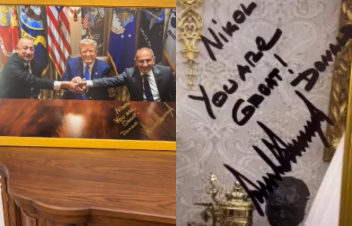 Նախագահ Թրամփի մակագրությամբ հիմա արդեն հանրահայտ լուսանկարները. վարչապետ