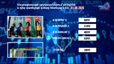 Փոխարժեքներ և տնտեսական լուրեր 01.09.2025