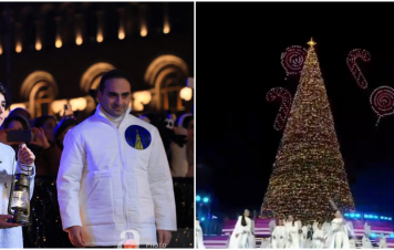 Տոնածառի լույսերի վառման փառահեղ արարողություն. շնորհակալություն Երեւանի քաղաքապետարանին եւ քաղաքապետ Տիգրան Ավինյանին. Փաշինյան