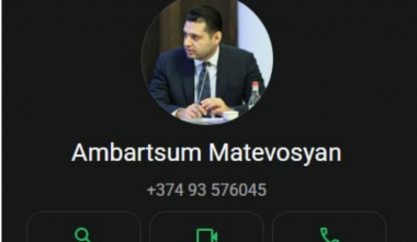 Համբարձում Մաթևոսյանի անունով WhatsApp-ում բացվել է կեղծ օգտահաշիվ