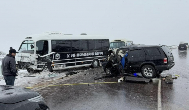 Բախվել են ՆԳՆ ոստիկանության գվարդիայի «Հոնդա» ավտոբուսը և «Նիսսան»-ը, կա 1 զոհ, 12 տուժած