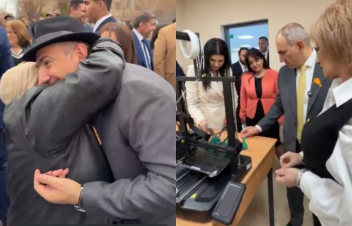 Թևերդ փռել ես Հայաստանի վրա, Փաշինյա՛ն ջան, մեռնիմ ջանիդ․ վարչապետն այցելեց վերանորոգված Գյումրու թիվ 41 դպրոց