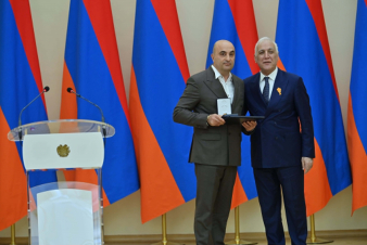 «Նոա» ՖԱ նախագահ Վարդգես Վարդանյանը պարգևատրվել է Անանիա Շիրակացու մեդալով