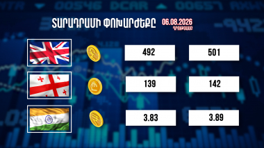 Փոխարժեքներ և տնտեսական լուրեր 06.08.2026