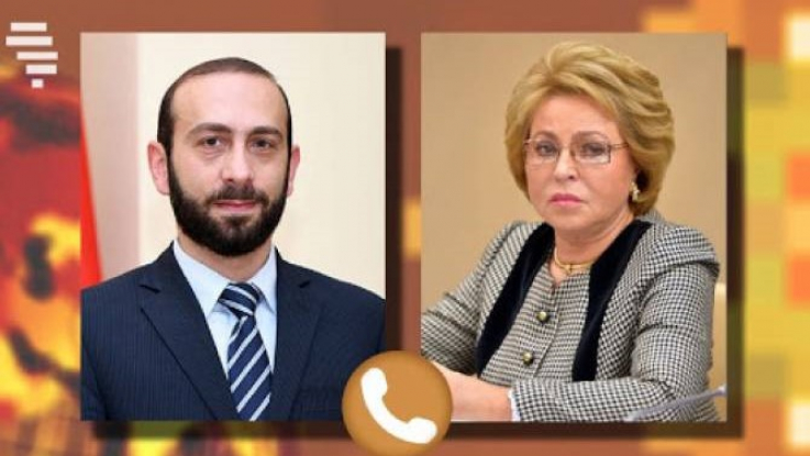 Արարատ Միրզոյանը Վալենտինա Մատվիենկոյին խնդրել է օգնել գերեվարված երկու կանանց վերադարձի հարցում