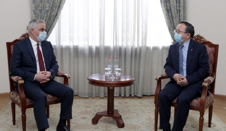Փոխվարչապետ Մհեր Գրիգորյանն ընդունել է Չինաստանի դեսպանին