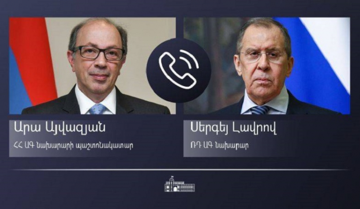 Այվազյանն ու Լավրովը շարունակել են ՀՀ պետական սահմանին ստեղծված իրավիճակի մասին քննարկումները