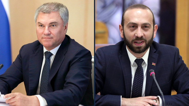 ՌԴ պետդումայի նախագահը շնորհավորել է Արարատ Միրզոյանին ԱԳ նախարարի պաշտոնում նշանակվելու կապակցությամբ