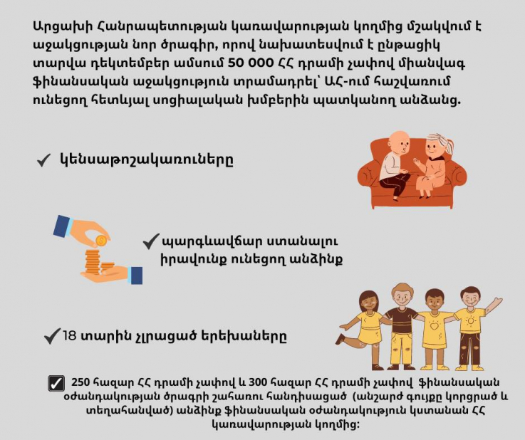 Արցախի կառավարության կողմից մշակվում է աջակցության նոր ծրագիր