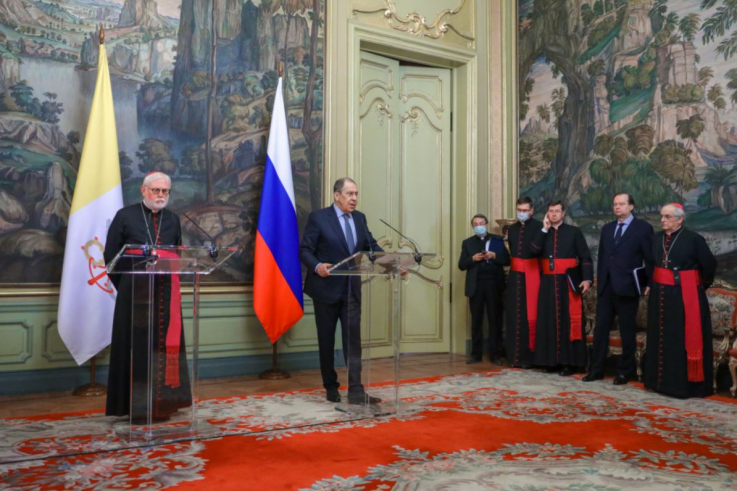 Սերգեյ Լավրովն ու Սուրբ Աթոռի քարտուղարը քննարկել են ԼՂ-ում հրադադարի պահպանմանն ուղղված ջանքերը