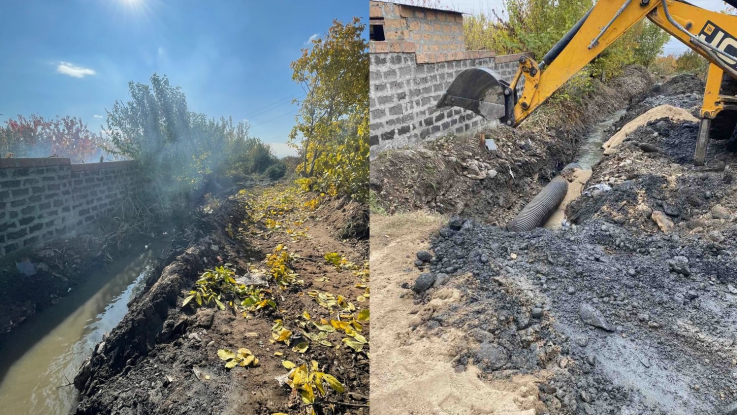 Տարիներ շարունակ բաց առվով հոսող կեղտաջուրը այսուհետ կանցնի փակ խողովակով