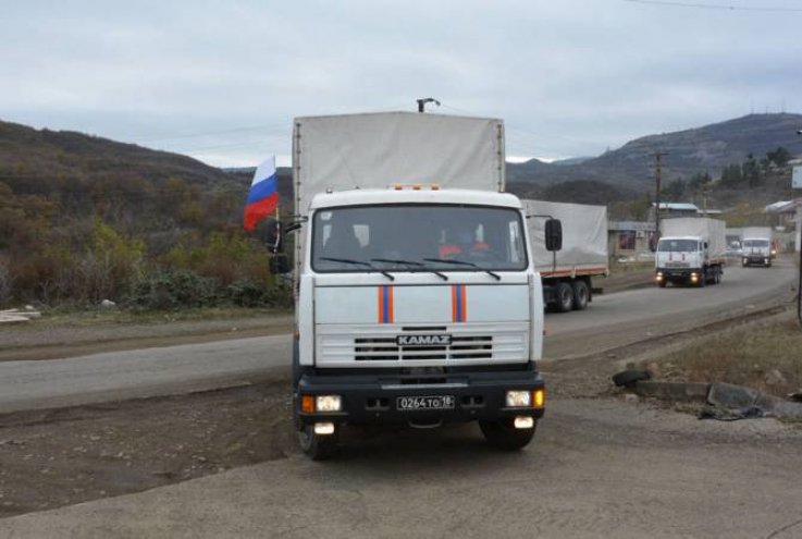 ՌԴ խաղաղապահները 9 տոննա մարդասիրական բեռ են հասցրել Լեռնային Ղարաբաղ