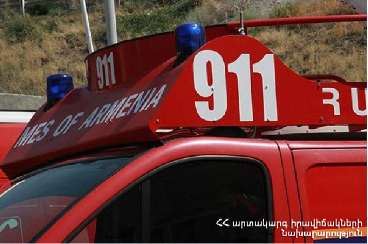Ստեփանավանում վագոն-տնակ է այրվել