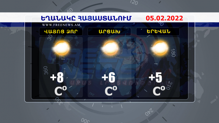 Եղանակի տեսություն. 05.02.2022