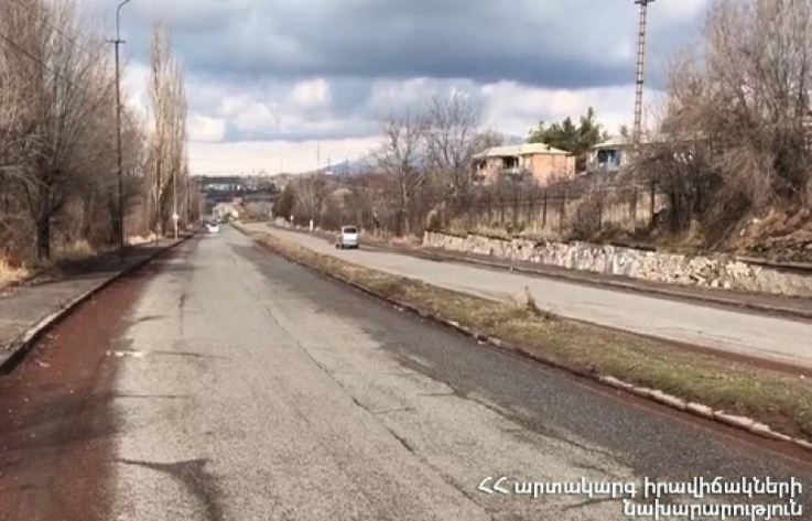 Լուսագյուղ-Երասխահուն ճանապարհահատվածում երթևեկությունն իրականացվում է մեկ գոտիով