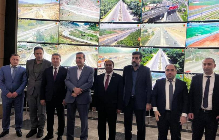 Դարիուշ Ամանը Գնել Սանոսյանին է ներկայացրել իրանական ճանապարհների տեսահսկման, սպասարկման, բեռնատարների կշռման գործընթացը