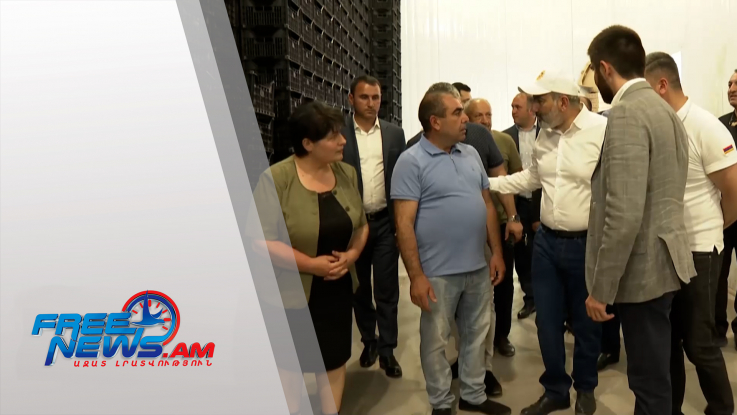 Վերին Դվինում Նիկոլ Փաշինյանը ծանոթացել է գյուղմթերքի պահպանման սառնարանային տնտեսությանը (տեսանյութ)