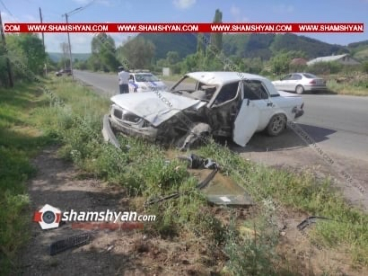 Խոշոր ավտովթար Կոտայքի մարզում. 57-ամյա վարորդը ГАЗ 3110-ով բախվել է էլեկտրասյանը. կա վիրավոր