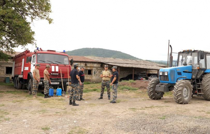 Արցախի ԱԻՊԾ տնօրենն այցելել է Մարտակերտի շրջան, հետևել ծառայության և բերքահավաքի ընթացքին