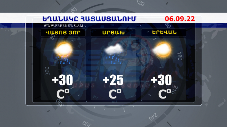 Եղանակի տեսություն. 06.09.2022