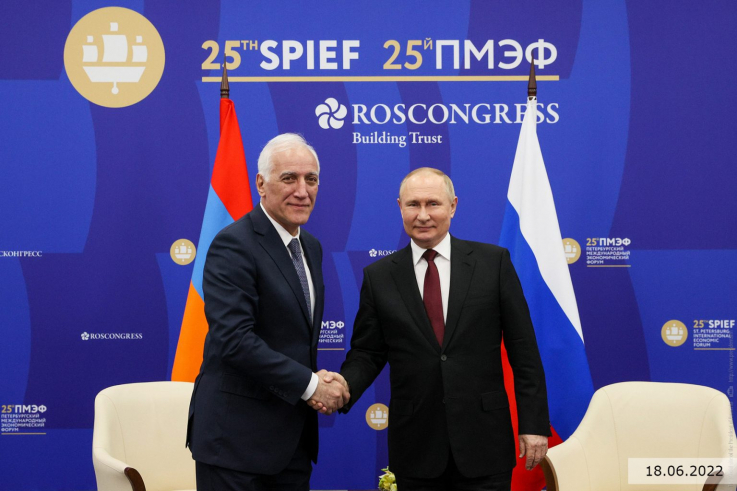 Հայաստանում բարձր են գնահատում մեր երկրների և ժողովուրդների միջև բարեկամության ամրապնդմանն ուղղված քայլերը. ՀՀ նախագահը՝ Պուտինին