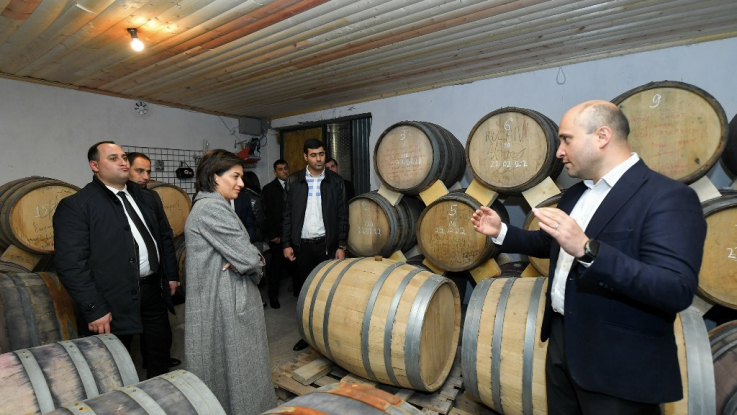 Աննա Հակոբյանն այցելել է «Ոսկենի գինիներ» գինեգործարան, Գետաշենի ագրոէկո դպրոց