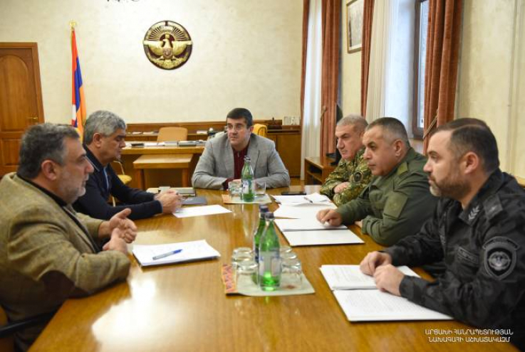 Արցախի նախագահը խորհրդակցություն է անցկացրել ուժային կառույցների ղեկավարների հետ