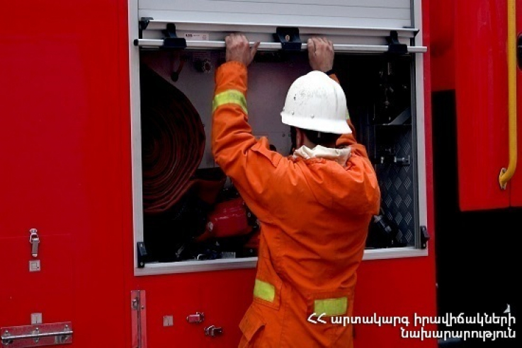 Սպանդարյան գյուղում այրվել է անասնակեր