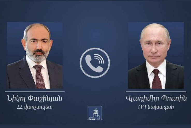 Փաշինյանը Պուտինի հետ հեռախոսազրույցում կարևորել է ԼՂ-ում ստեղծված հումանիտար ճգնաժամի հաղթահարման ուղղությամբ ՌԴ կողմից անհրաժեշտ քայլերի իրականացումը