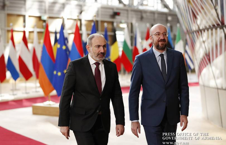 ԵԽ նախագահի մամուլի ծառայությունը Շառլ Միշելի և ՀՀ վարչապետի հանդիպումից կադրեր է հրապարակել